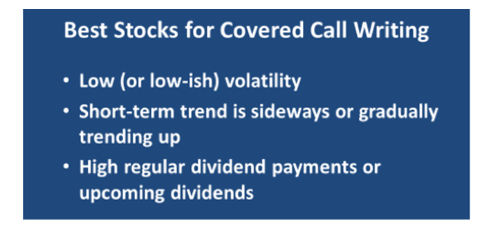 Best Stocks For Covered Call Writing