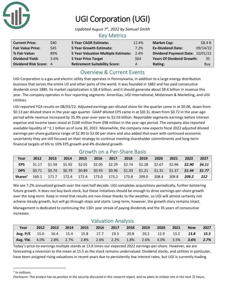 UGI Report